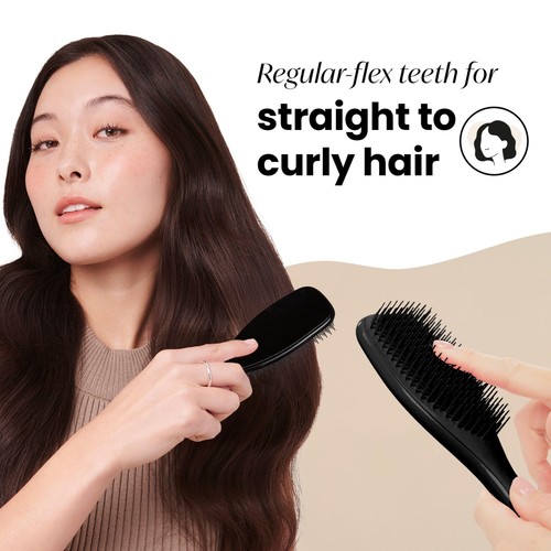 Tangle Teezer The Wet Detangler Hairbrush, Liquorice Black thumbnail 4