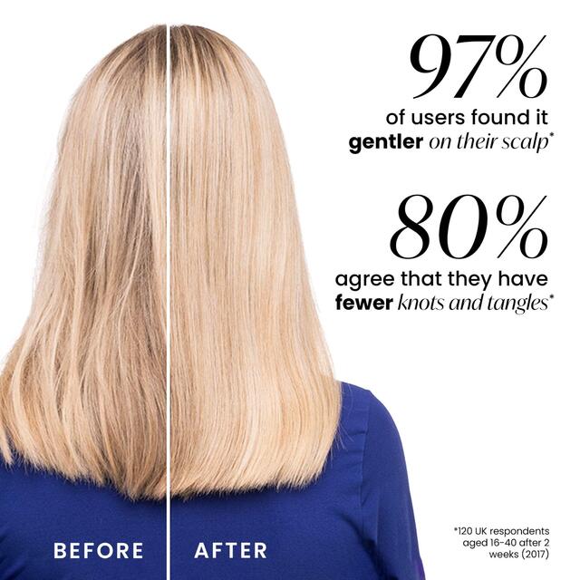 Tangle Teezer The Wet Detangler Hairbrush, Liquorice Black thumbnail 2