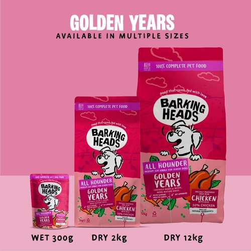 Barking Heads Golden Years Senior Wet Dog Food Pouch thumbnail 6