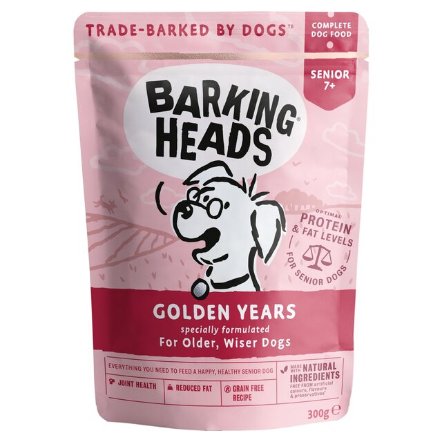 Barking Heads Golden Years Senior Wet Dog Food Pouch