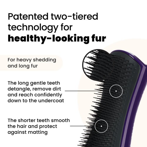 Pet Teezer De-Shedding Dog Grooming Brush thumbnail 2