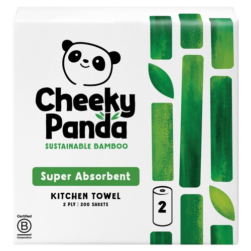 The Cheeky Panda Natural Bamboo Kitchen Rolls