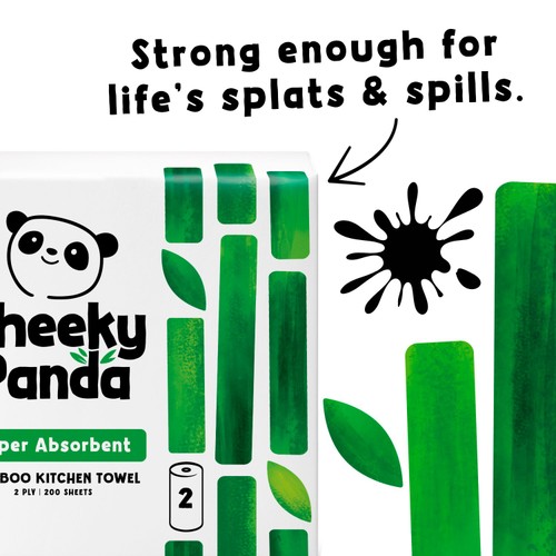The Cheeky Panda Natural Bamboo Kitchen Rolls thumbnail 3