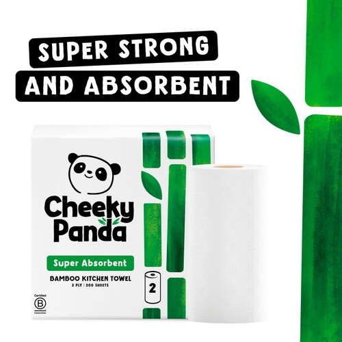 The Cheeky Panda Natural Bamboo Kitchen Rolls thumbnail 5