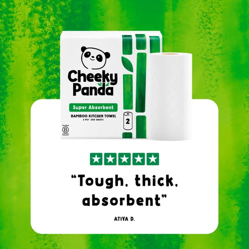 The Cheeky Panda Natural Bamboo Kitchen Rolls thumbnail 6