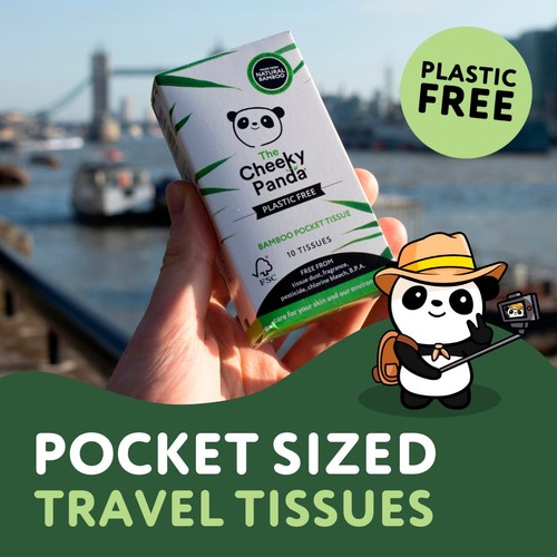 Cheeky Panda Natural Bamboo Pocket Tissue  thumbnail 4
