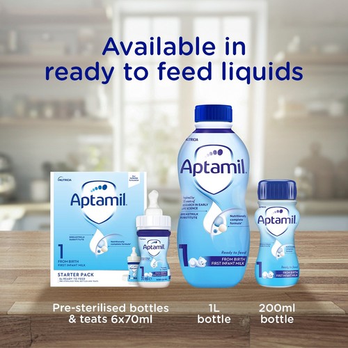 Aptamil 1 First Infant Baby Milk Formula Powder from Birth thumbnail 7