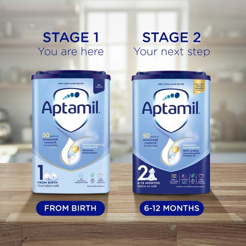 Aptamil 1 First Infant Baby Milk Formula Powder from Birth thumbnail 8
