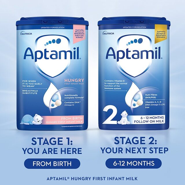 Aptamil Hungry First Infant Baby Milk Formula Powder from Birth thumbnail 5