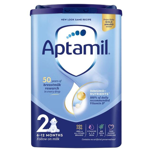 Aptamil 2 Follow On Baby Milk Formula Powder 6-12 Months thumbnail 2
