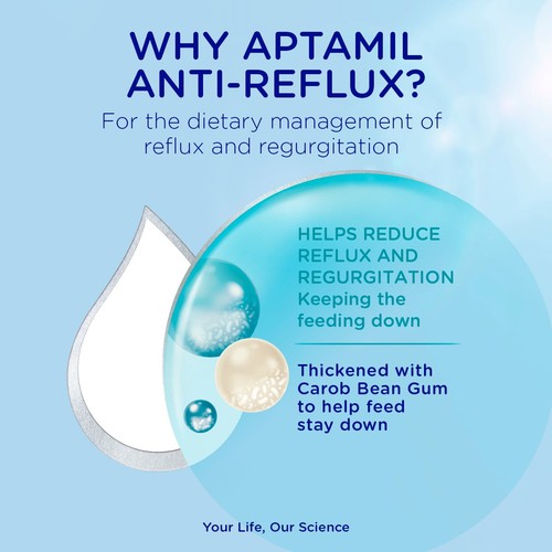 Aptamil Anti-Reflux Baby Milk Formula Powder From Birth Reflux thumbnail 6