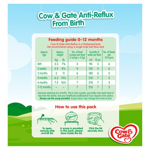 Cow & Gate Anti-Reflux Baby Milk Formula Powder from Birth thumbnail 7