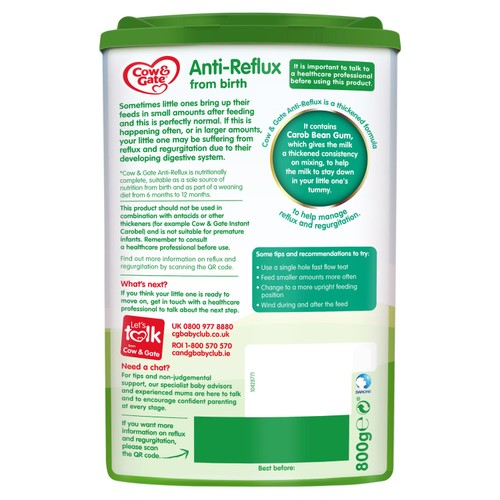 Cow & Gate Anti-Reflux Baby Milk Formula Powder from Birth thumbnail 10