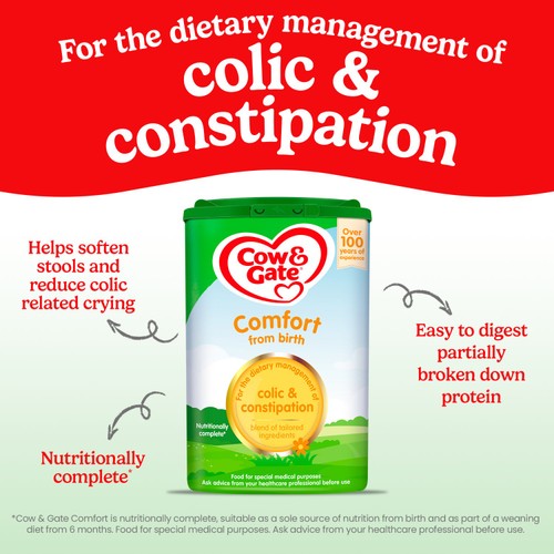 Cow & Gate Comfort Baby Milk Formula Powder from Birth thumbnail 8