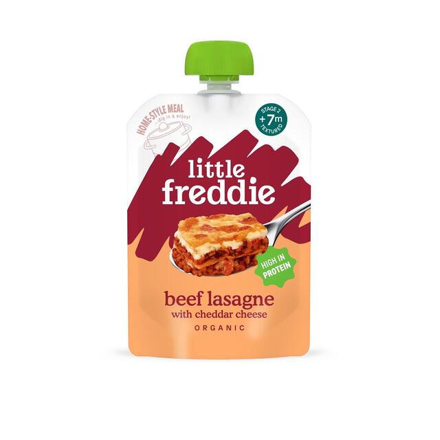 Little Freddie Organic Beef Lasagne with Cheese Baby Food Pouch 7+ M thumbnail 2