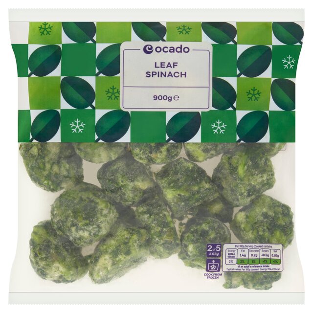 Ocado Frozen Leaf Spinach thumbnail 2