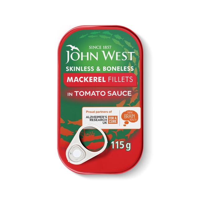 John West Skinless and Boneless Mackerel In Tomato Sauce