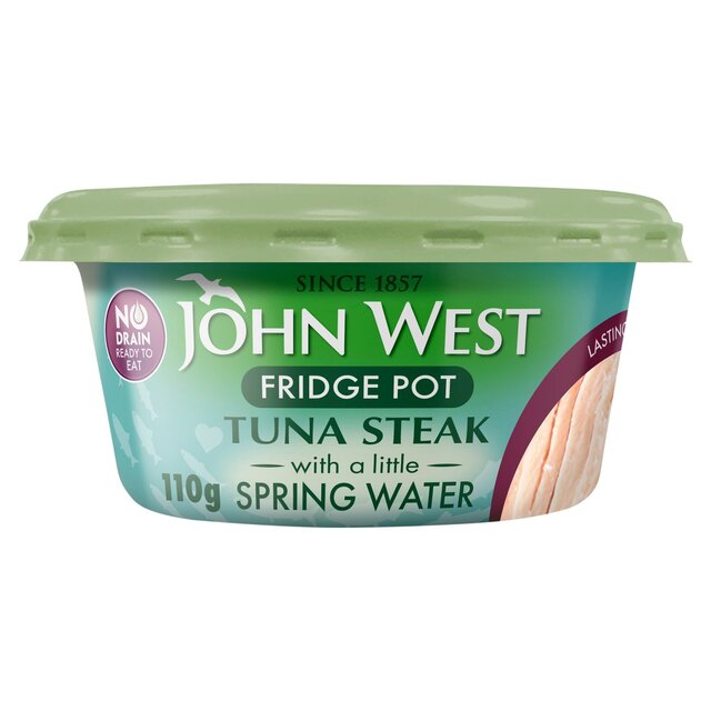 John West No Drain Fridge Pot Tuna Steak In Spring Water