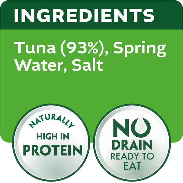 John West No Drain Fridge Pot Tuna Steak In Spring Water thumbnail 2
