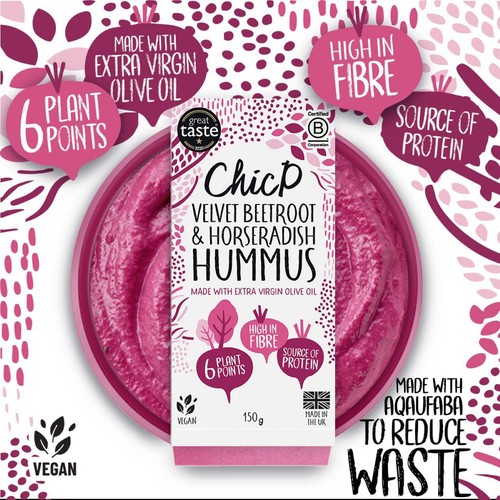 ChicP Velvet Beetroot & Horseradish Hummus thumbnail 3