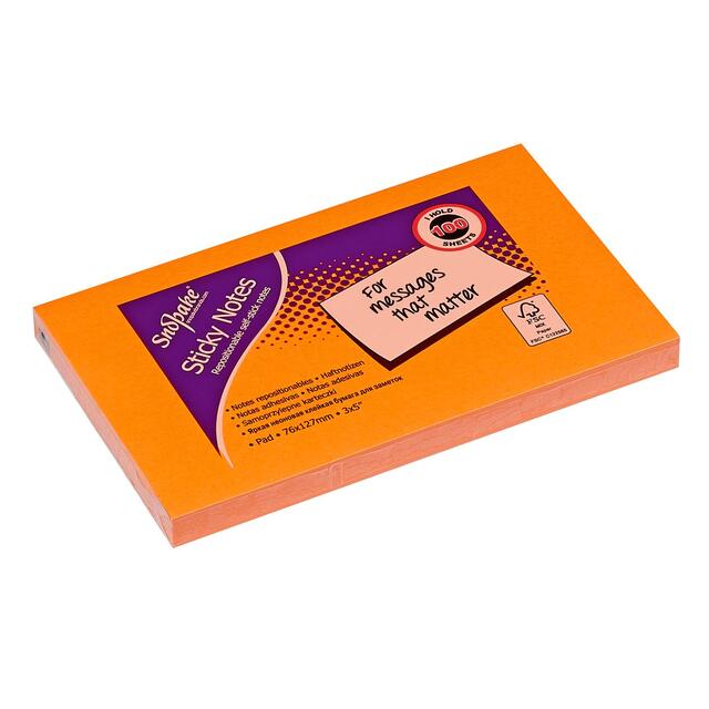 Sticky Note Cube, Neon Assorted Pack thumbnail 2