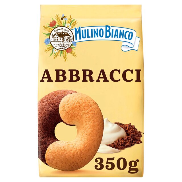Mulino Bianco Abbracci Biscuits with Chocolate and Fresh Cream