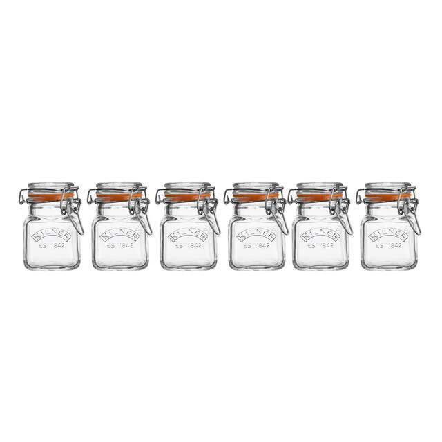 Kilner Glass Clip Top Spice Jar Set thumbnail 2