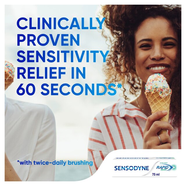Sensodyne Rapid Relief Sensitive Teeth Extra Fresh Toothpaste thumbnail 6