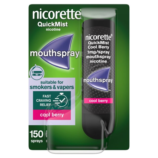 Nicorette Quickmist Cool Berry Mouthspray, Quit Vaping Aid