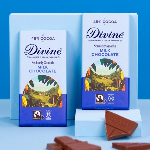 Divine 45% Cocoa Milk Chocolate Bar thumbnail 4