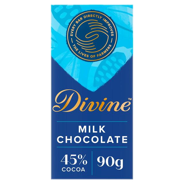 Divine 45% Cocoa Milk Chocolate Bar