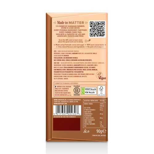 Divine Dark Chocolate with Smooth Hazelnut Bar thumbnail 8