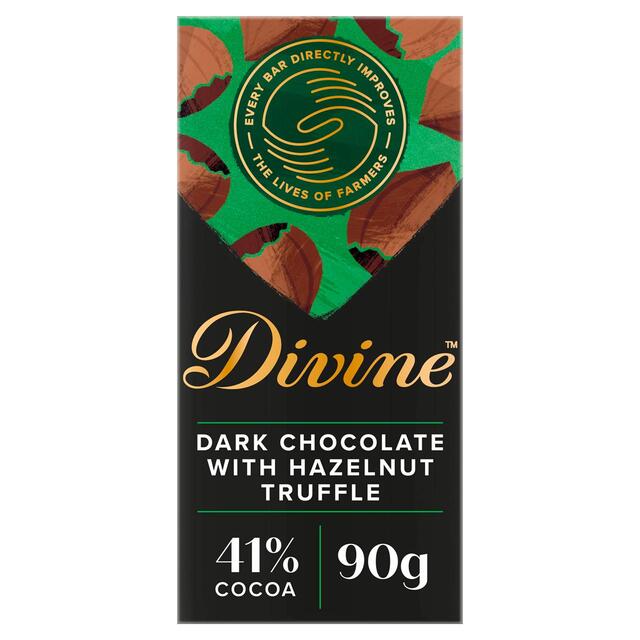 Divine Dark Chocolate with Smooth Hazelnut Bar