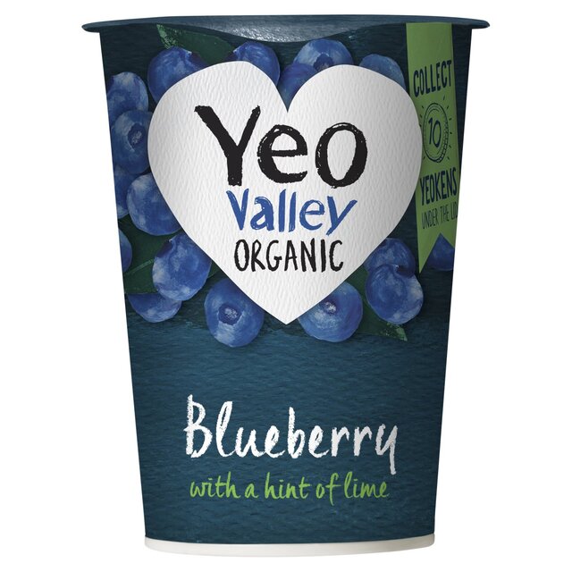 Yeo Valley Organic Blueberry Yoghurt with a Hint of Lime thumbnail 2