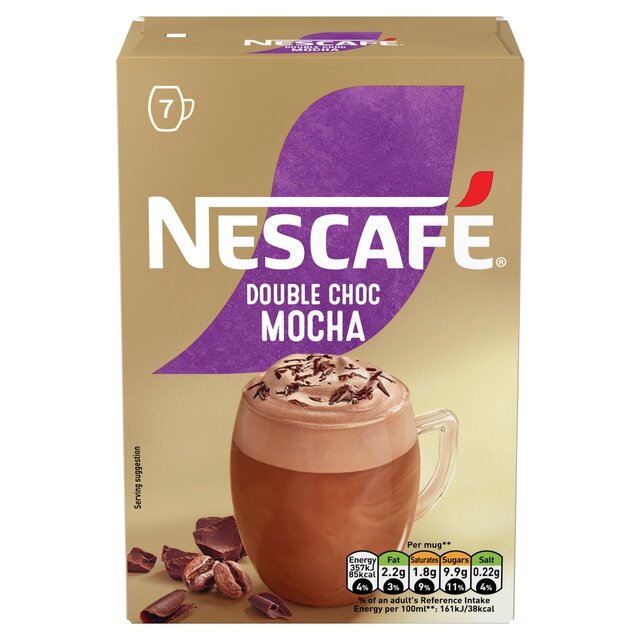 Nescafe Double Choc Mocha Instant Coffee 7 Sachets thumbnail 2