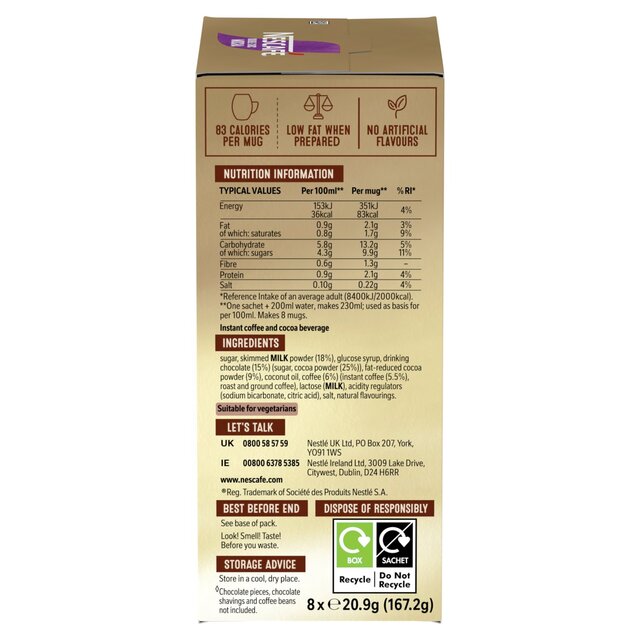 Nescafe Double Choc Mocha Instant Coffee 7 Sachets thumbnail 4
