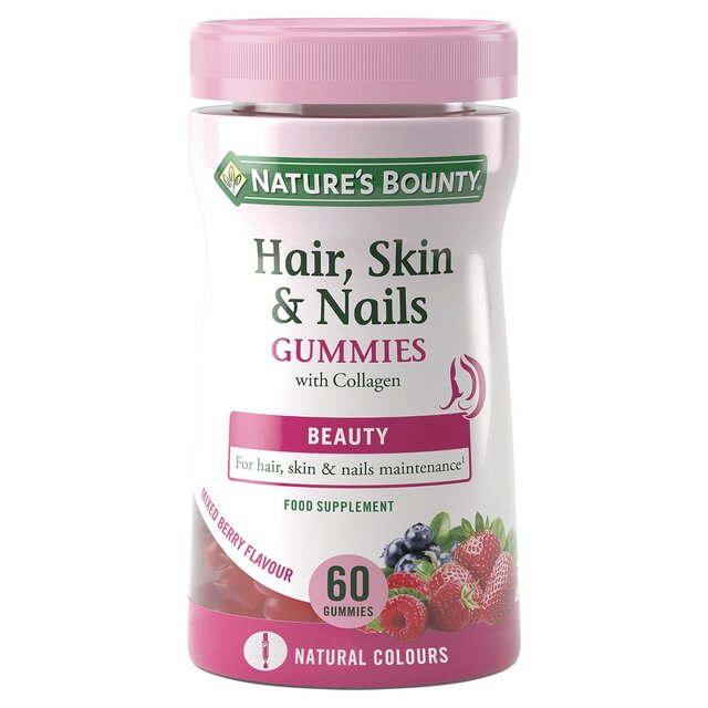 Nature's Bounty Mixed Berry Hair, Skin & Nails with Biotin Gummies