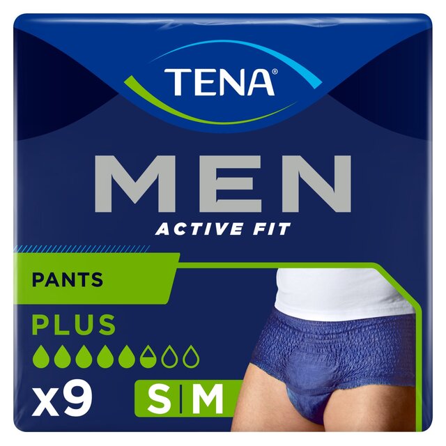 TENA Men Active Fit Incontinence Pants Plus Small/ Medium