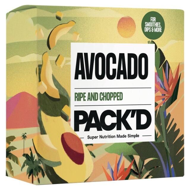 PACK'D Ripe & Chopped Frozen Avocado