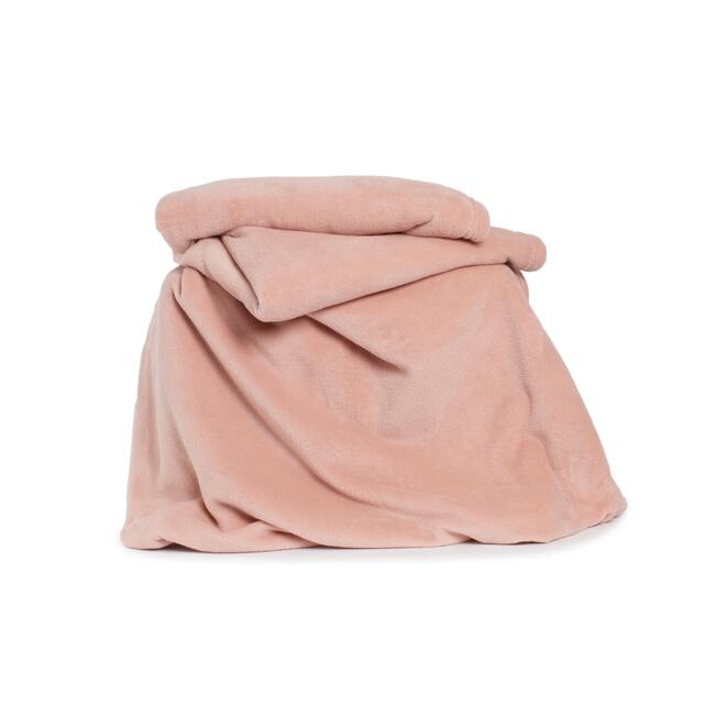 Deyongs Snuggle Touch Fleece Pink Throw thumbnail 2