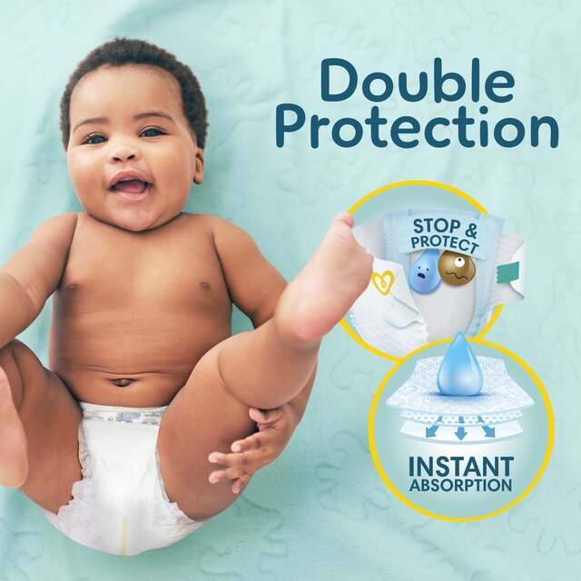 Pampers New Baby Nappies, Size 1 (2-5kg) Essential Pack thumbnail 2
