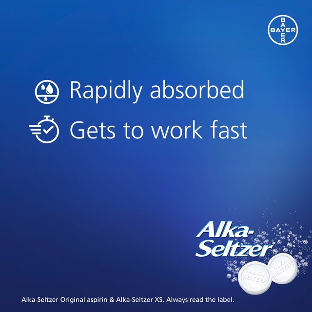Alka Seltzer XS Extra Strong Pain Relief Effervescent Tablets thumbnail 5