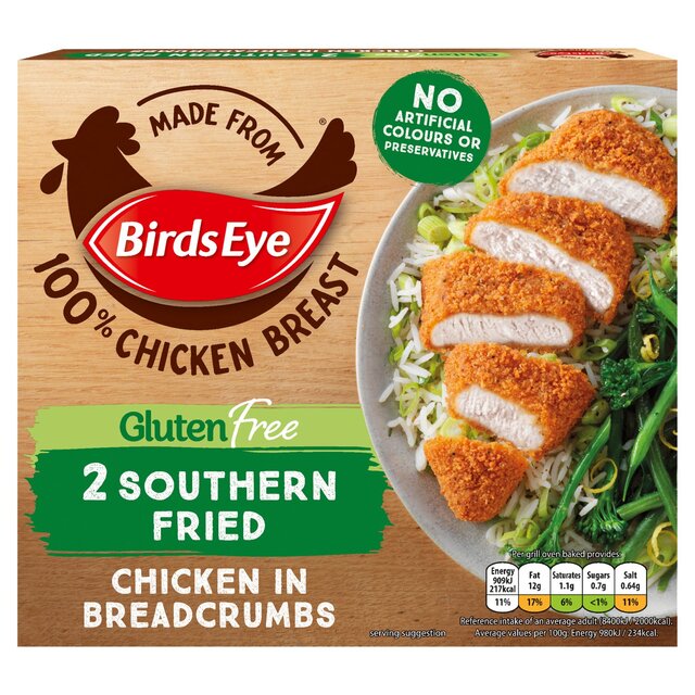 Birds Eye 2 Gluten Free Southern Fried Chicken in Breadcrumbs thumbnail 2