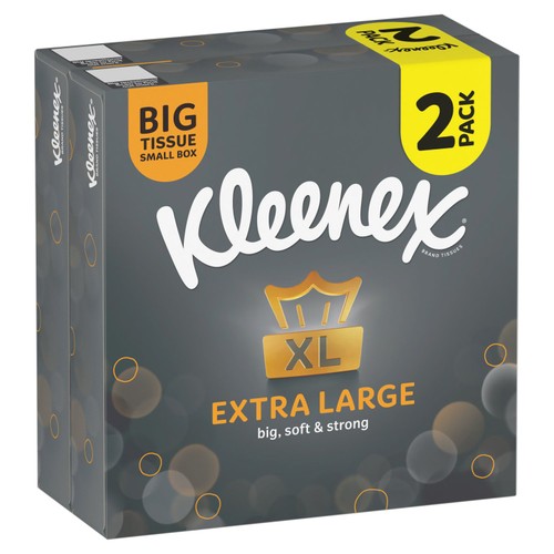 Kleenex Extra Large Tissues Compact Twin Pack thumbnail 2
