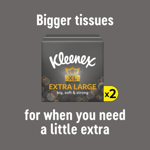 Kleenex Extra Large Tissues Compact Twin Pack thumbnail 4