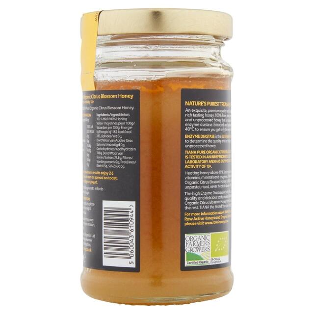 TIANA Organic Citrus Blossom Raw Active Honey thumbnail 4