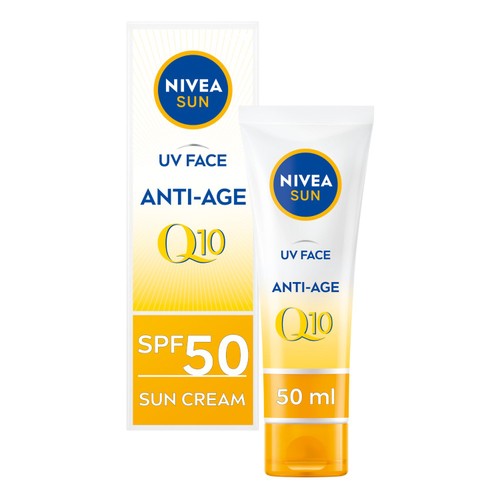NIVEA SUN UV Face SPF 50 Sun Cream Q10 Anti-Age