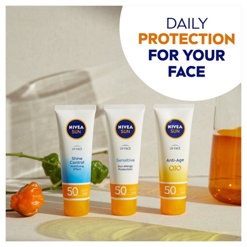 NIVEA SUN UV Face SPF 50 Sun Cream Q10 Anti-Age thumbnail 3
