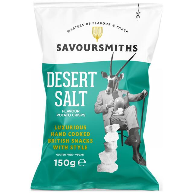 Savoursmiths Desert Salt Luxury English Potato Crisps