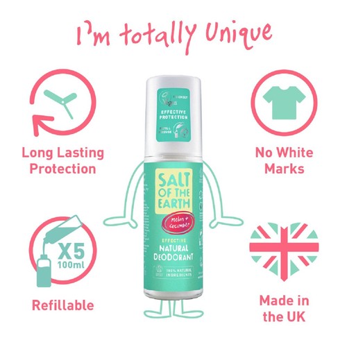Salt of the Earth Melon & Cucumber Natural Deodorant Spray thumbnail 5